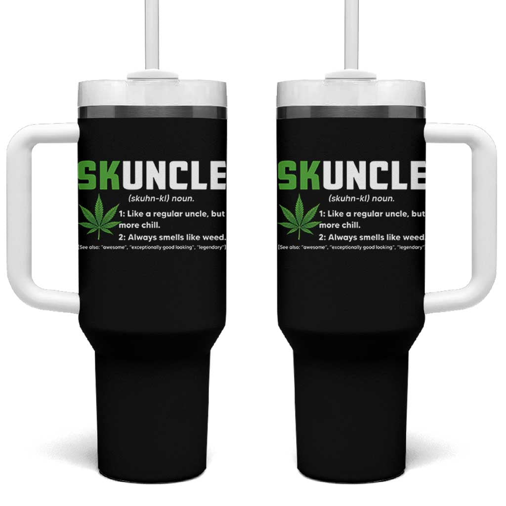 Funny Uncle Weed Smoker Tumbler With Handle Skuncle Definition Funny Weed Pot Cannabis Marijuana