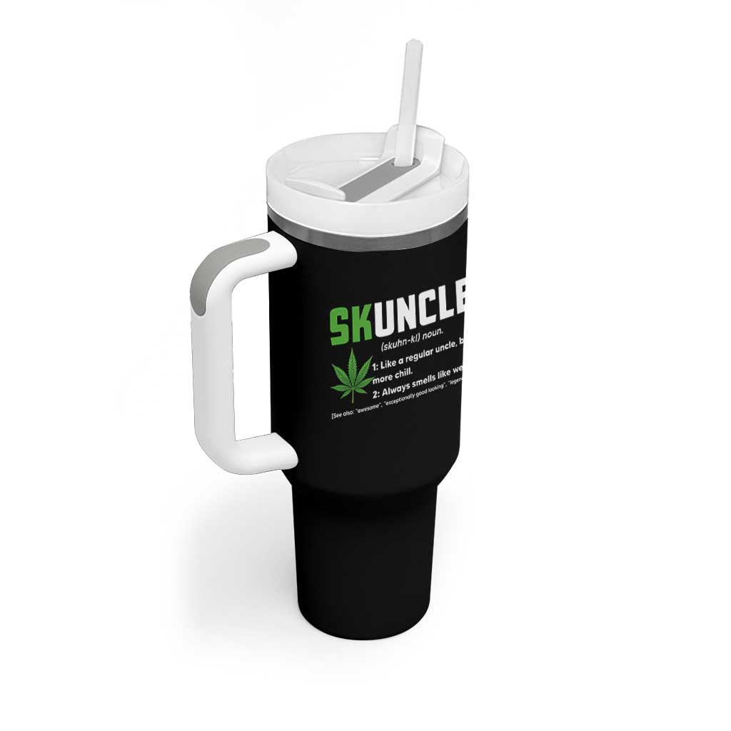 Funny Uncle Weed Smoker Tumbler With Handle Skuncle Definition Funny Weed Pot Cannabis Marijuana