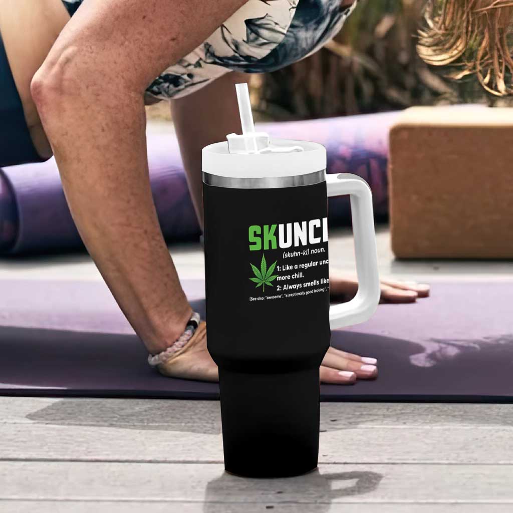Funny Uncle Weed Smoker Tumbler With Handle Skuncle Definition Funny Weed Pot Cannabis Marijuana