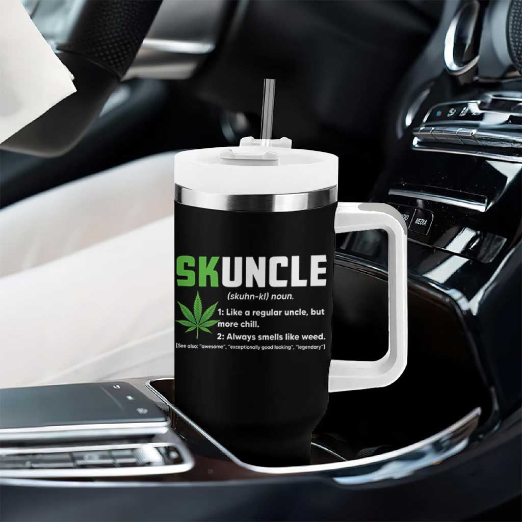 Funny Uncle Weed Smoker Tumbler With Handle Skuncle Definition Funny Weed Pot Cannabis Marijuana
