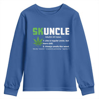 Funny Uncle Weed Smoker Youth Sweatshirt Skuncle Definition Funny Weed Pot Cannabis Marijuana
