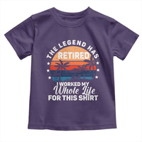 Funny Retirement Toddler T Shirt Retro Vintage I Worked My Whole Life for This Shirt - Wonder Print Shop