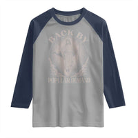 Funny Jesus Back Raglan Shirt Retro Funny Sayings Easter Back By Popular Demand - Wonder Print Shop