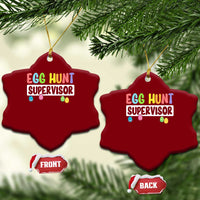 Easter Egg Hunt Supervisor Ceramic Ornament Funny Mom Dad - undefined