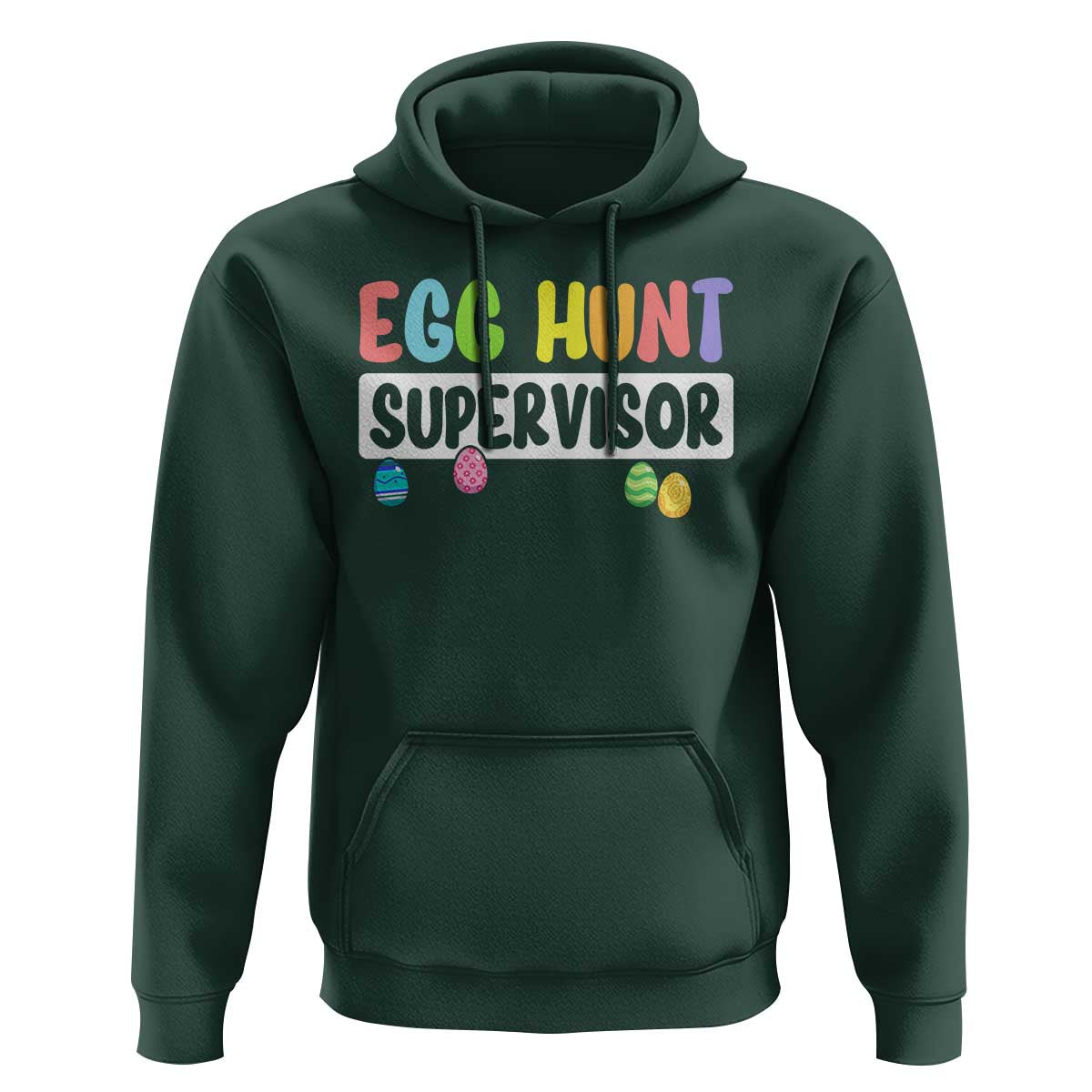 Easter Egg Hunt Supervisor Hoodie Funny Mom Dad - Wonder Print Shop
