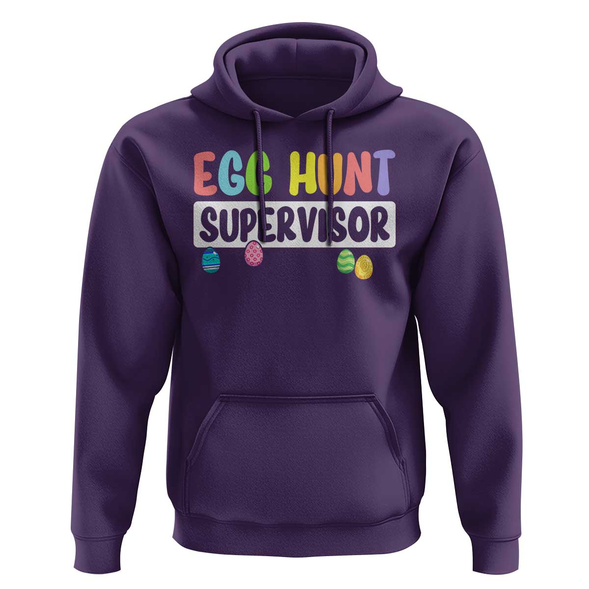 Easter Egg Hunt Supervisor Hoodie Funny Mom Dad - Wonder Print Shop