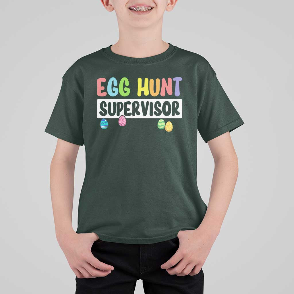 Easter Egg Hunt Supervisor T Shirt For Kid Funny Mom Dad - Wonder Print Shop
