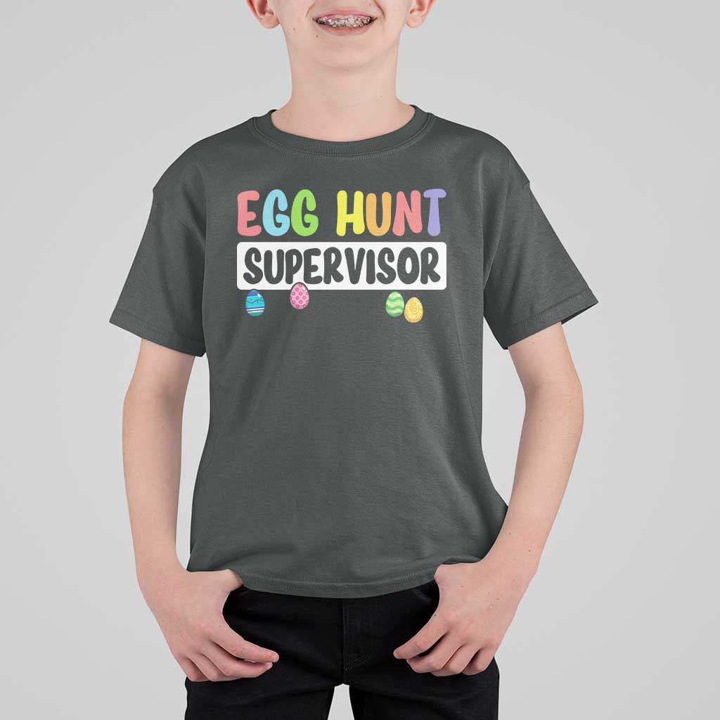 Easter Egg Hunt Supervisor T Shirt For Kid Funny Mom Dad - Wonder Print Shop