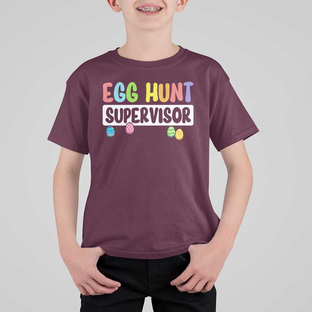 Easter Egg Hunt Supervisor T Shirt For Kid Funny Mom Dad - Wonder Print Shop