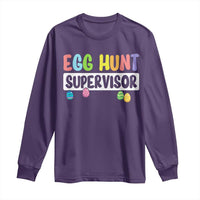 Easter Egg Hunt Supervisor Long Sleeve Shirt Funny Mom Dad - Wonder Print Shop