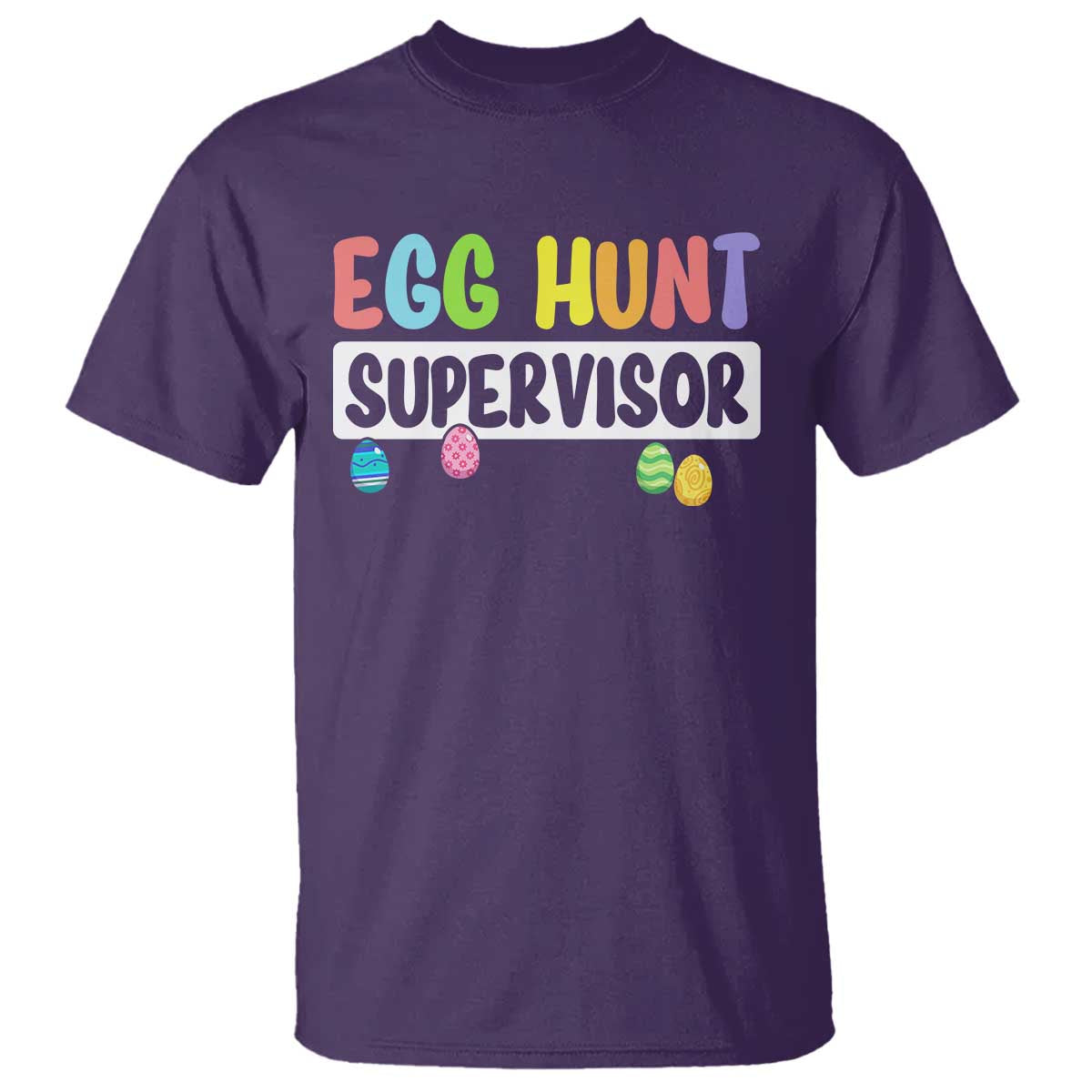 Easter Egg Hunt Supervisor T Shirt Funny Mom Dad - Wonder Print Shop
