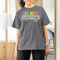 Easter Egg Hunt Supervisor T Shirt For Women Funny Mom Dad - Wonder Print Shop