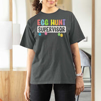 Easter Egg Hunt Supervisor T Shirt For Women Funny Mom Dad - Wonder Print Shop