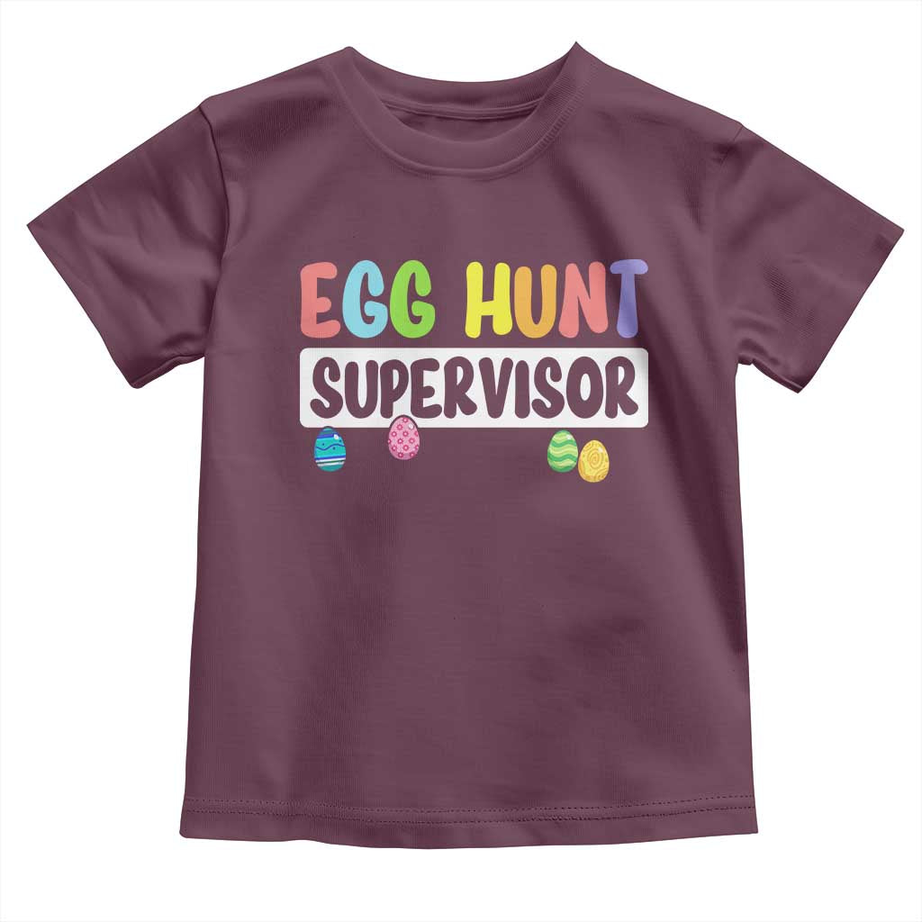 Easter Egg Hunt Supervisor Toddler T Shirt Funny Mom Dad - Wonder Print Shop