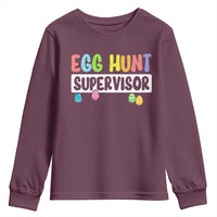 Easter Egg Hunt Supervisor Youth Sweatshirt Funny Mom Dad - Wonder Print Shop