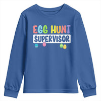 Easter Egg Hunt Supervisor Youth Sweatshirt Funny Mom Dad - Wonder Print Shop