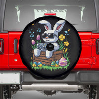 Gamer Rabbit Spare Tire Cover Cute Bunny Gaming Eggs Video Games Easter Pixel Garden - Wonder Print Shop