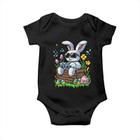 Gamer Rabbit Baby Onesie Cute Bunny Gaming Eggs Video Games Easter Pixel Garden - Wonder Print Shop