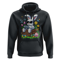 Gamer Rabbit Hoodie Cute Bunny Gaming Eggs Video Games Easter Pixel Garden - Wonder Print Shop