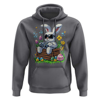 Gamer Rabbit Hoodie Cute Bunny Gaming Eggs Video Games Easter Pixel Garden - Wonder Print Shop