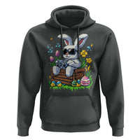 Gamer Rabbit Hoodie Cute Bunny Gaming Eggs Video Games Easter Pixel Garden - Wonder Print Shop