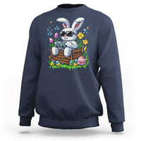 Gamer Rabbit Sweatshirt Cute Bunny Gaming Eggs Video Games Easter Pixel Garden - Wonder Print Shop