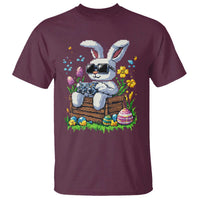 Gamer Rabbit T Shirt Cute Bunny Gaming Eggs Video Games Easter Pixel Garden - Wonder Print Shop