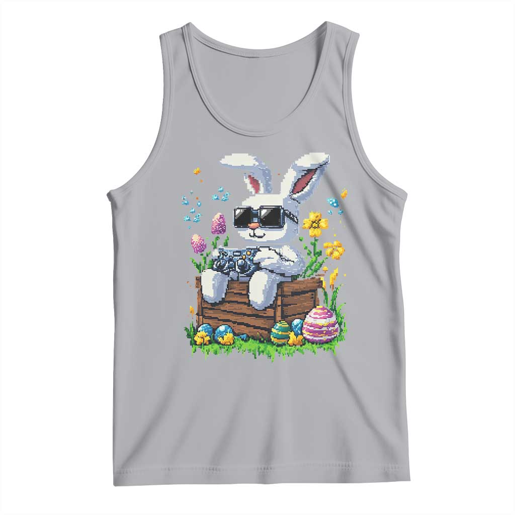 Gamer Rabbit Tank Top Cute Bunny Gaming Eggs Video Games Easter Pixel Garden - Wonder Print Shop