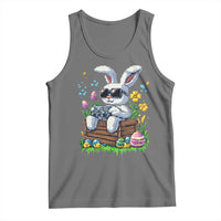 Gamer Rabbit Tank Top Cute Bunny Gaming Eggs Video Games Easter Pixel Garden - Wonder Print Shop