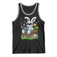 Gamer Rabbit Tank Top Cute Bunny Gaming Eggs Video Games Easter Pixel Garden - Wonder Print Shop