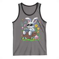Gamer Rabbit Tank Top Cute Bunny Gaming Eggs Video Games Easter Pixel Garden - Wonder Print Shop