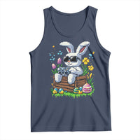 Gamer Rabbit Tank Top Cute Bunny Gaming Eggs Video Games Easter Pixel Garden - Wonder Print Shop