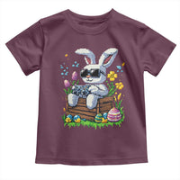 Gamer Rabbit Toddler T Shirt Cute Bunny Gaming Eggs Video Games Easter Pixel Garden - Wonder Print Shop