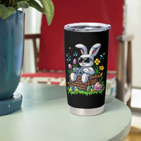 Gamer Rabbit Tumbler Cup Cute Bunny Gaming Eggs Video Games Easter Pixel Garden - Wonder Print Shop