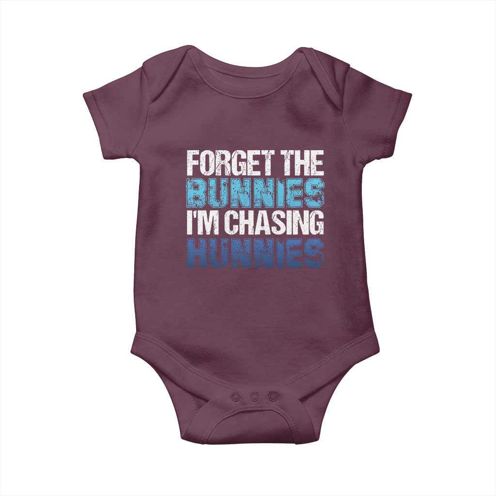 Funny Easter Baby Onesie Forget The Bunnies Im Chasing Hunnies