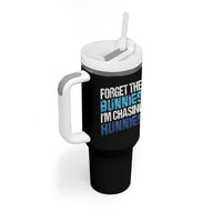 Funny Easter Tumbler With Handle Forget The Bunnies Im Chasing Hunnies