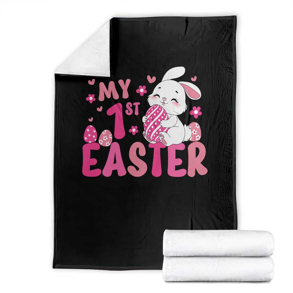 Baby First Easter Throw Blanket Cute Newborn Gift Bunny Rabbit - Wonder Print Shop