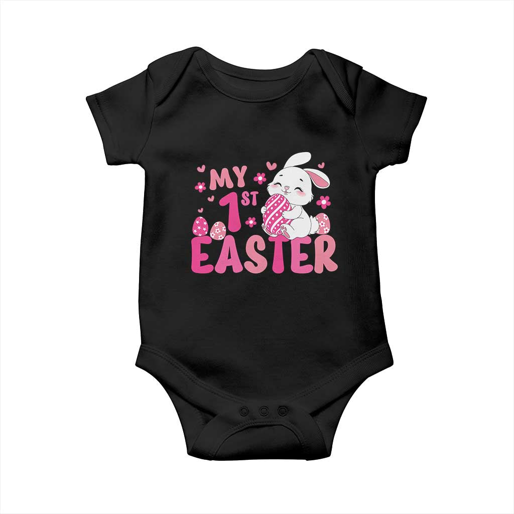 Baby First Easter Baby Onesie Cute Newborn Gift Bunny Rabbit - Wonder Print Shop