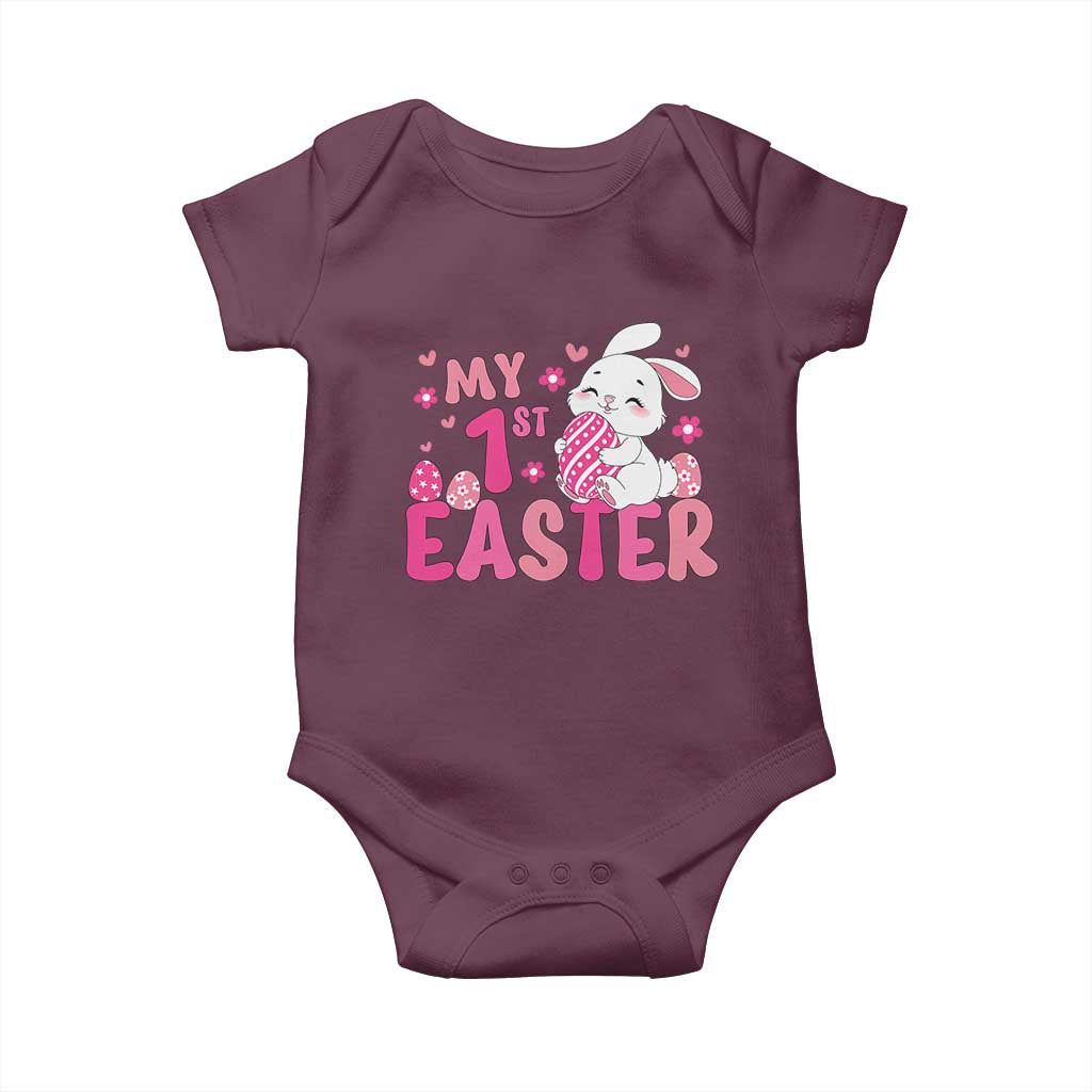 Baby First Easter Baby Onesie Cute Newborn Gift Bunny Rabbit - Wonder Print Shop