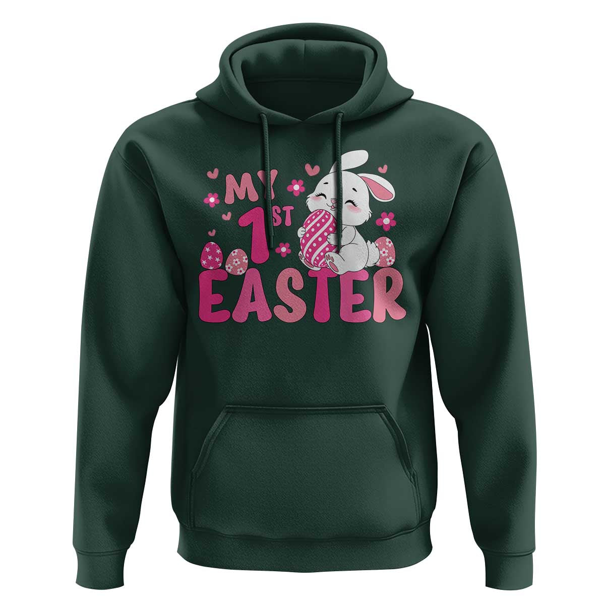 Baby First Easter Hoodie Cute Newborn Gift Bunny Rabbit - Wonder Print Shop