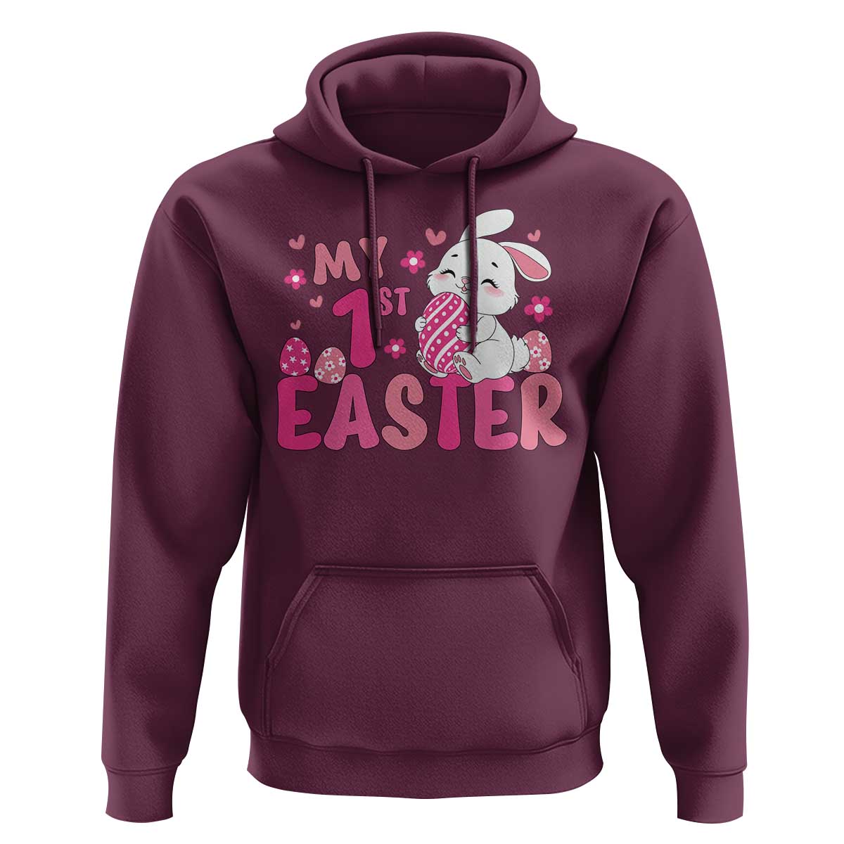 Baby First Easter Hoodie Cute Newborn Gift Bunny Rabbit - Wonder Print Shop