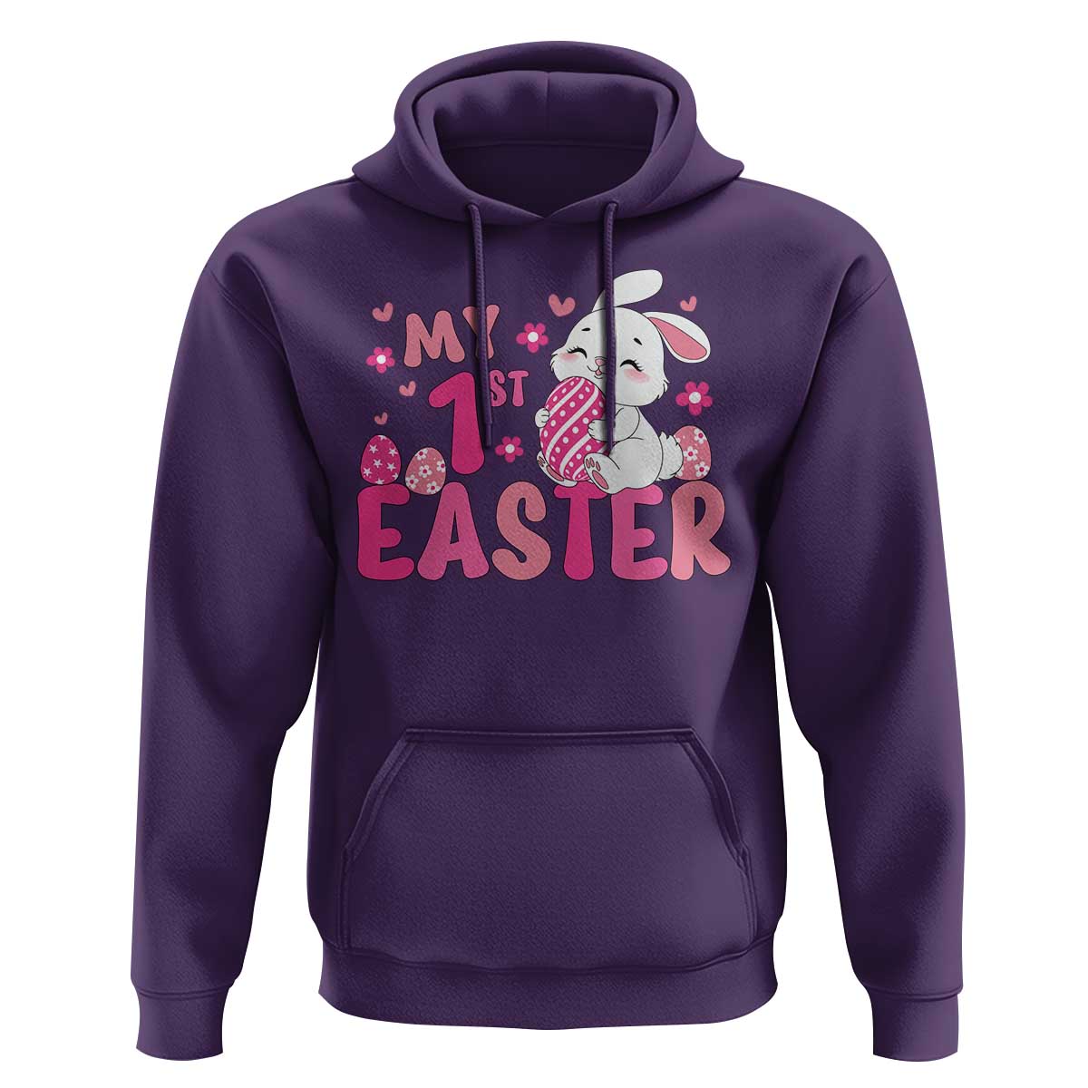 Baby First Easter Hoodie Cute Newborn Gift Bunny Rabbit - Wonder Print Shop