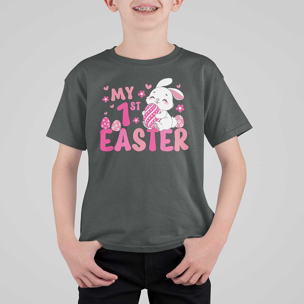 Baby First Easter T Shirt For Kid Cute Newborn Gift Bunny Rabbit - Wonder Print Shop