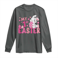 Baby First Easter Long Sleeve Shirt Cute Newborn Gift Bunny Rabbit - Wonder Print Shop