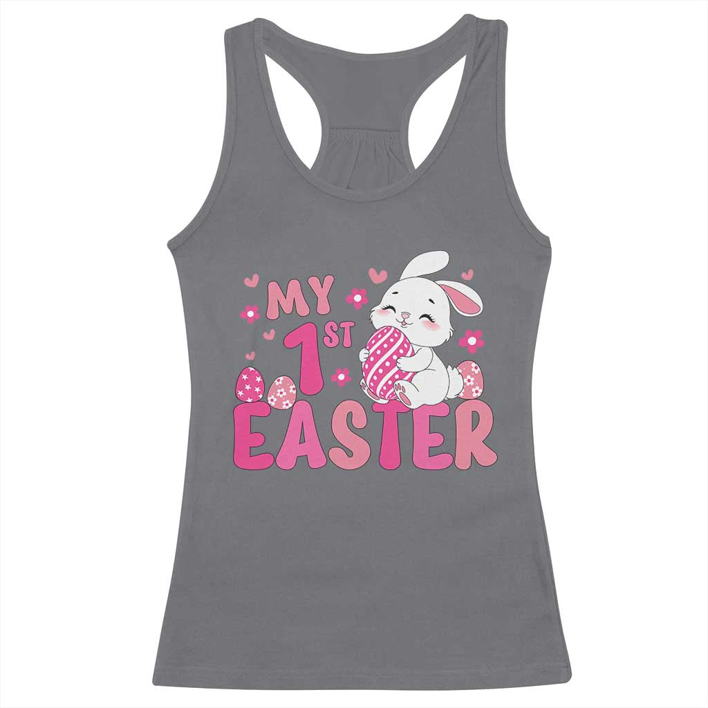 Baby First Easter Racerback Tank Top Cute Newborn Gift Bunny Rabbit - Wonder Print Shop