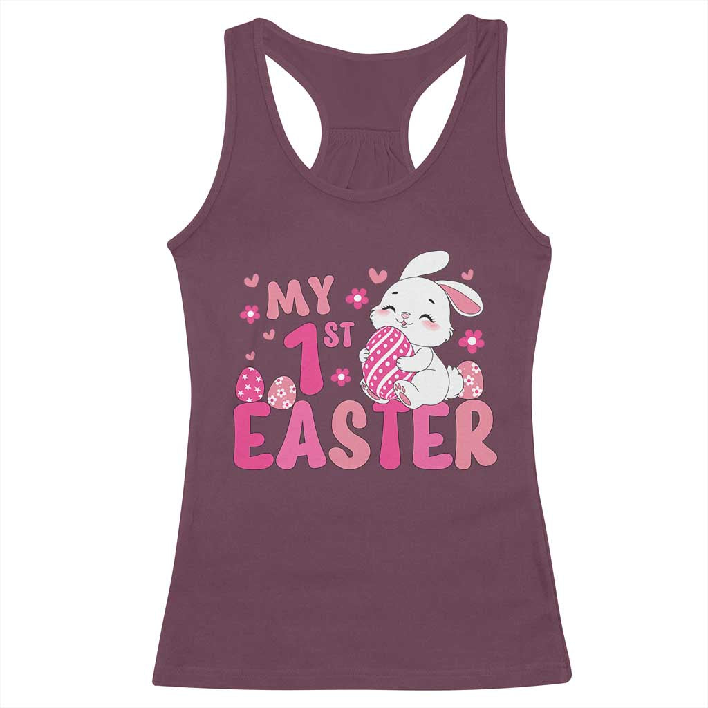 Baby First Easter Racerback Tank Top Cute Newborn Gift Bunny Rabbit - Wonder Print Shop