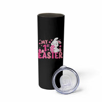 Baby First Easter Skinny Tumbler Cute Newborn Gift Bunny Rabbit - Wonder Print Shop