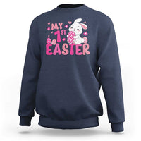 Baby First Easter Sweatshirt Cute Newborn Gift Bunny Rabbit - Wonder Print Shop