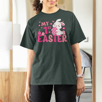 Baby First Easter T Shirt For Women Cute Newborn Gift Bunny Rabbit - Wonder Print Shop