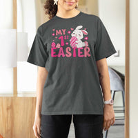 Baby First Easter T Shirt For Women Cute Newborn Gift Bunny Rabbit - Wonder Print Shop